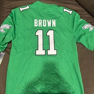 AJ Brown Philadelphia Eagles Kelly Green Jersey Mens Size Large and XL